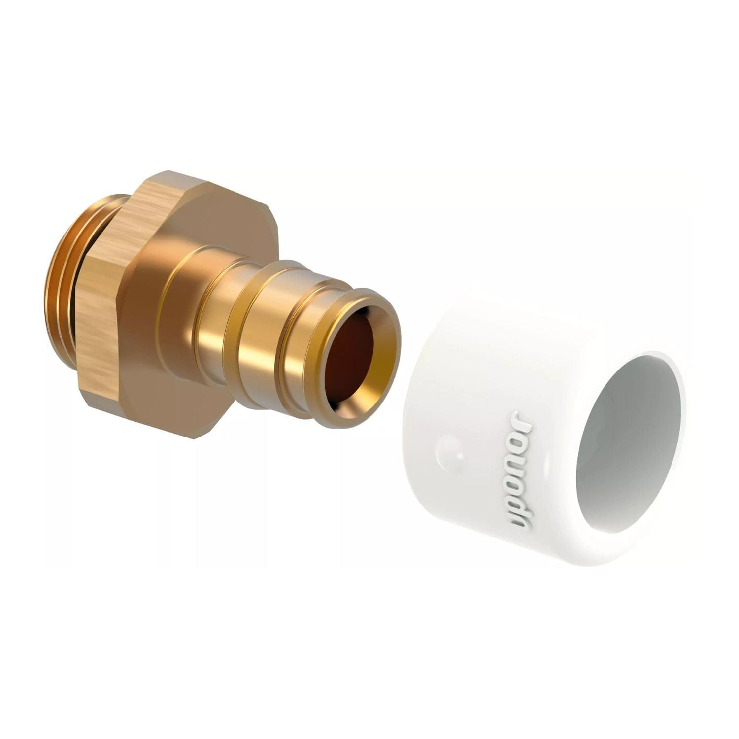 Uponor Q&E DR Fordeler Adapter Innvendig 15mm-3/8" Uponor Rørdeler tappevann HEI-5111097