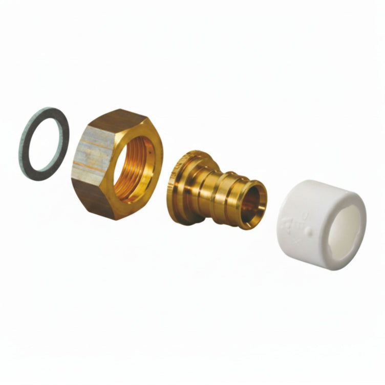 Uponor Q&E NKB DR Rettnippel med Løpemutter