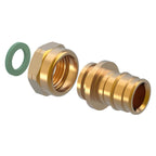 Uponor Q&E DR Rettnippel med Løpemutter