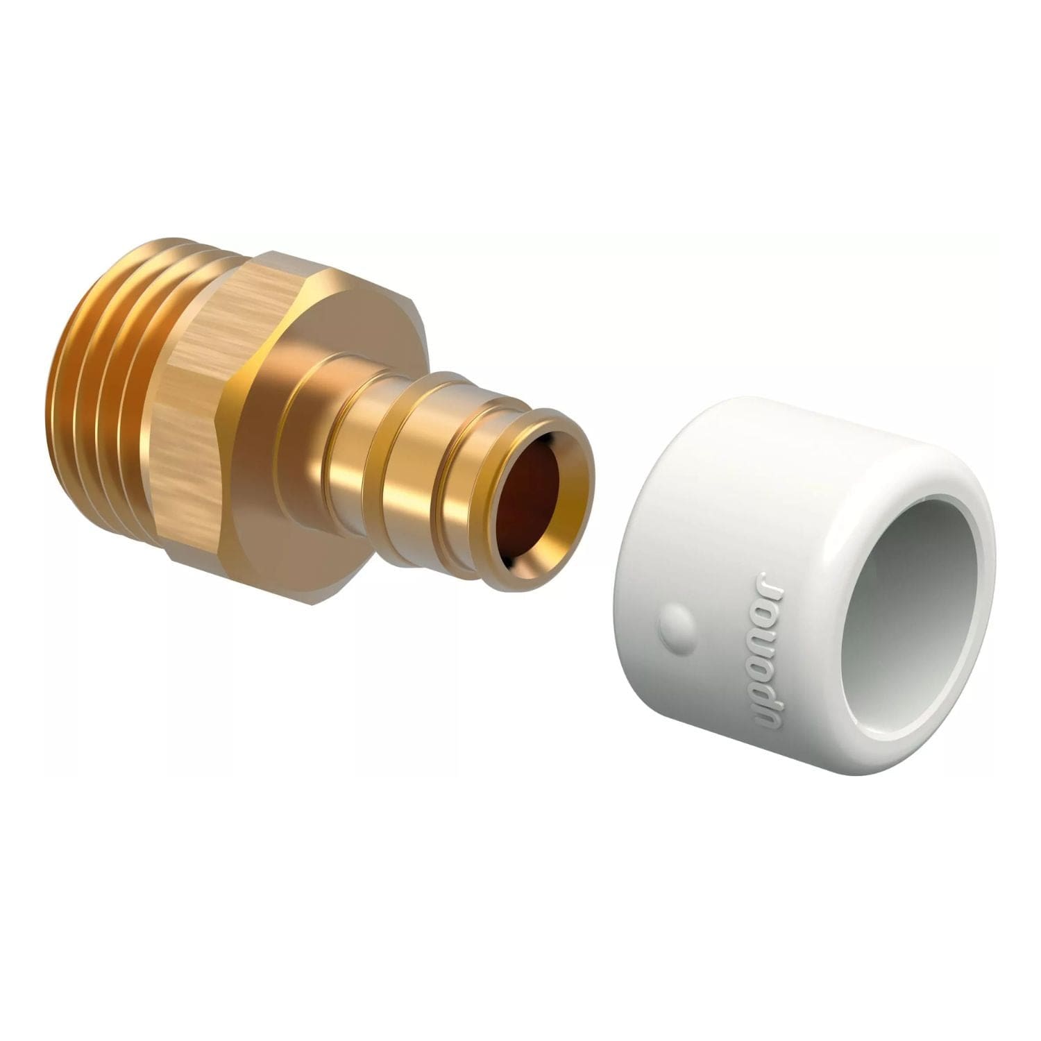 Uponor Q&E DR Rettnippel Utvendig 15mm-1/2" Uponor Rørdeler tappevann HEI-5110968