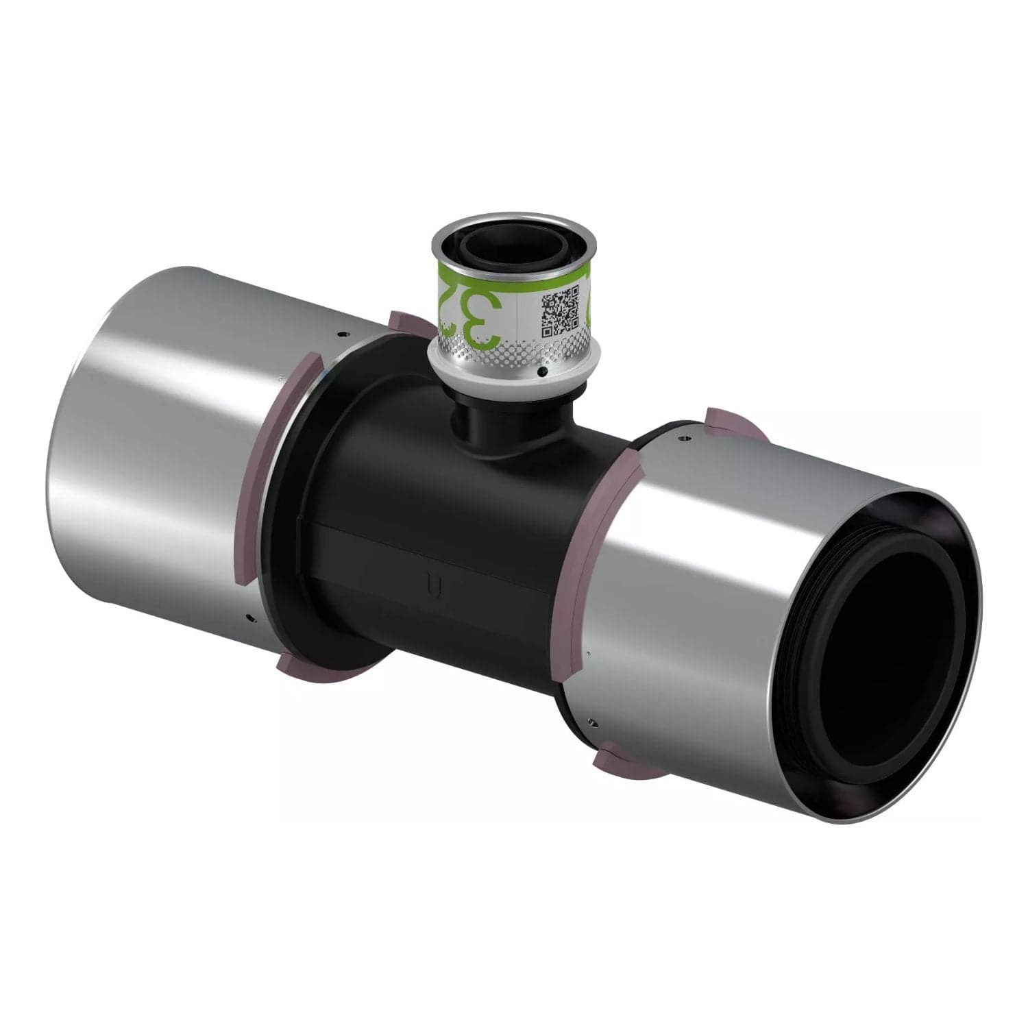 Uponor S-Press Kompositt T-rør 75x32x75mm Uponor T-rør pressfitting HEI-5114375