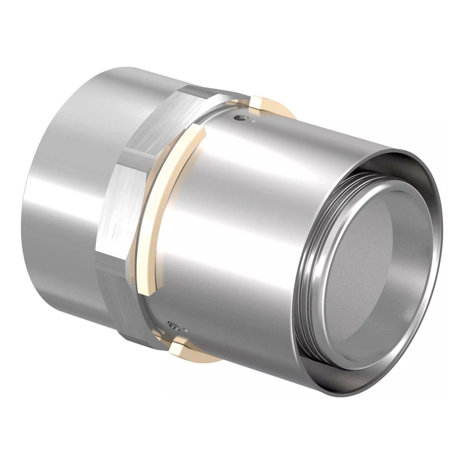 Uponor S-Press Messing Rettnippel Innvendig 50mmx1 1/2" Uponor Rør pressfitting HEI-5071554