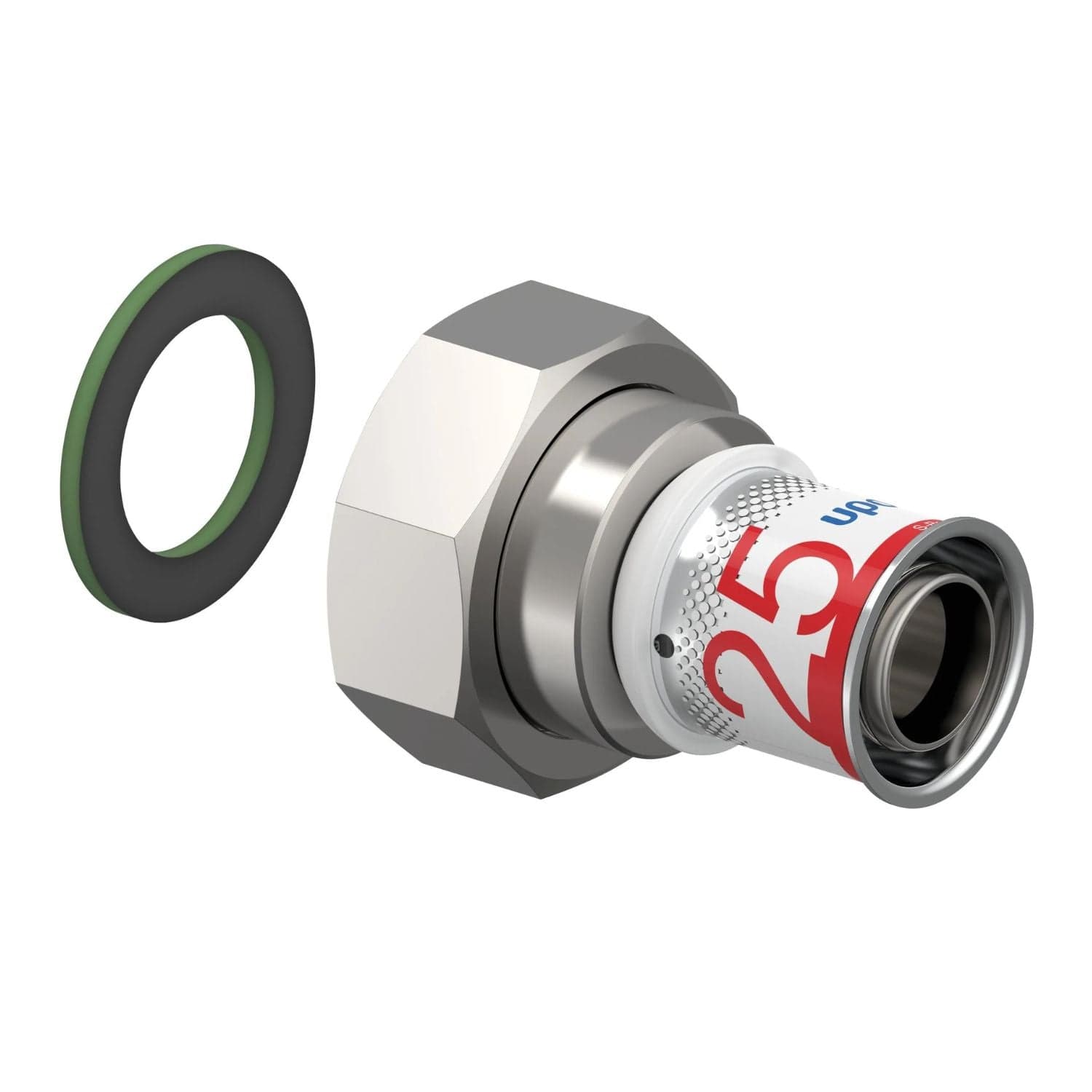 Uponor S-Press Plus Adapter med Løpemutter 25mm-1 1/4" Uponor Rør pressfitting HEI-5114528
