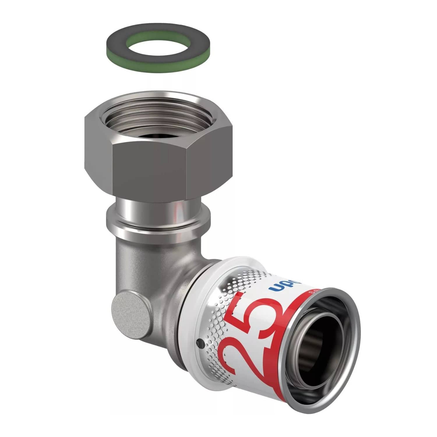Uponor S-Press Plus Albue med Løpemutter 25mm-3/4" Uponor Albue pressfitting HEI-5114535