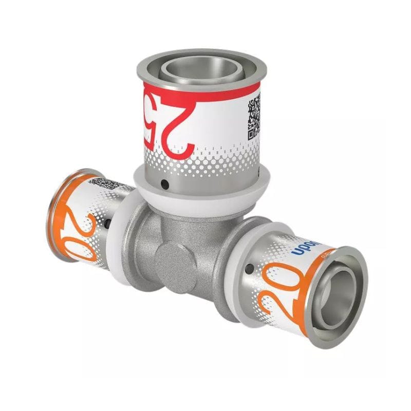 Uponor S-Press Plus T-rør Reduksjon 20-25-20mm Uponor T-rør pressfitting HEI-5114496