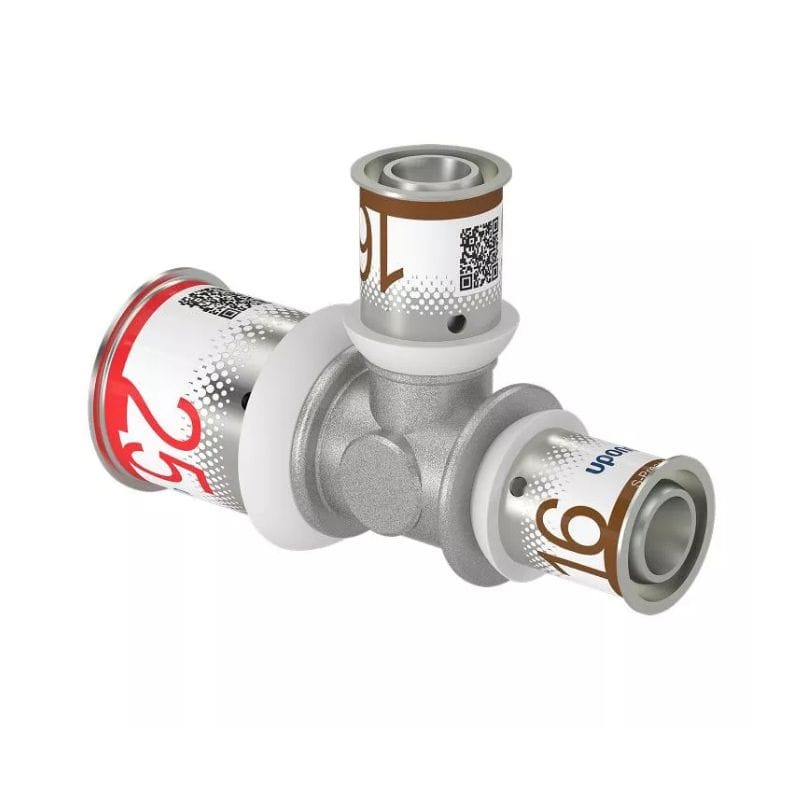 Uponor S-Press Plus T-rør Reduksjon 25-16-16mm Uponor T-rør pressfitting HEI-5114497