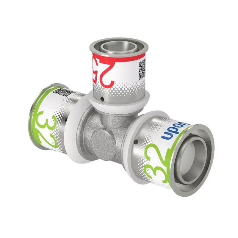 Uponor S-Press Plus T-rør Reduksjon 32-25-32mm Uponor T-rør pressfitting HEI-5114509