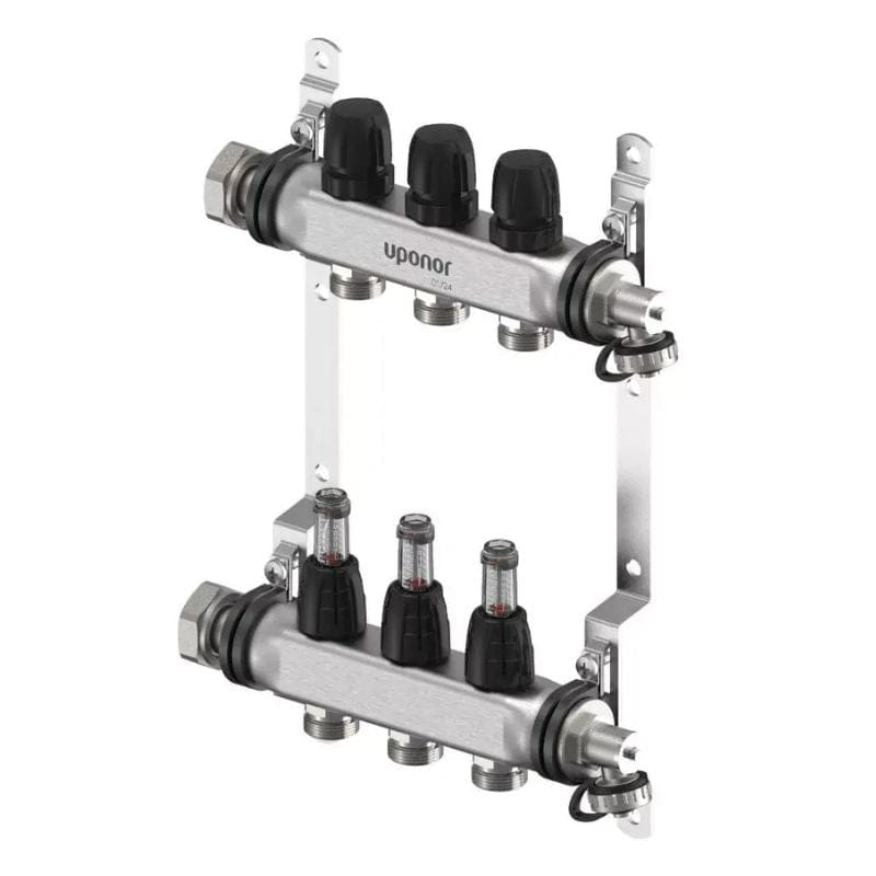 Uponor Vario FM Gulvvarmefordeler 2-12 kurser 3 kurser Uponor Gulvvarmefordeler HEI-8361361