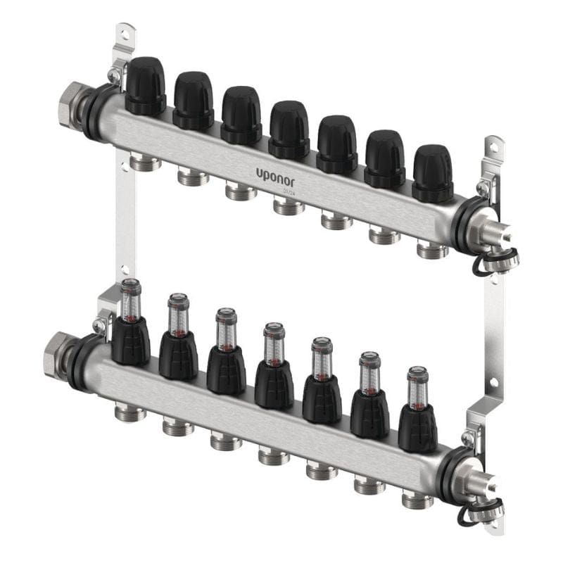 Uponor Vario FM Gulvvarmefordeler 2-12 kurser 7 kurser Uponor Gulvvarmefordeler HEI-8361365