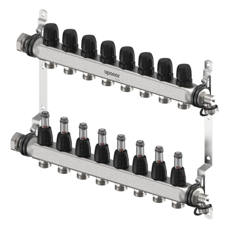 Uponor Vario FM Gulvvarmefordeler 2-12 kurser 8 kurser Uponor Gulvvarmefordeler HEI-8361366