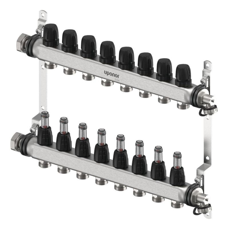 Uponor Vario FM Gulvvarmefordeler 2-12 kurser 9 kurser Uponor Gulvvarmefordeler HEI-8361367
