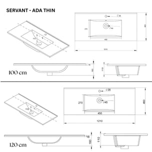 VikingBad ADA D46 Møbelservant B60-120cm