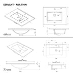 VikingBad ADA D46 Møbelservant B60-120cm