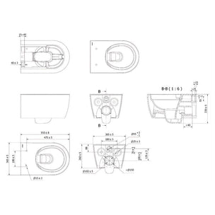 Vikingbad Aida Vegghengt toalett