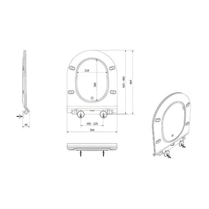 Vikingbad Aida Vegghengt toalett