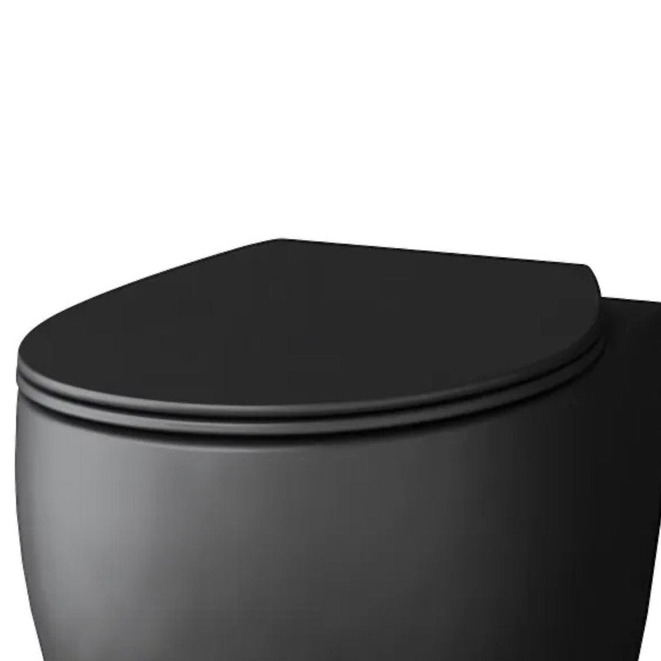 VikingBad CIBA Slim Toalettsete Svart matt VikingBad Toalettsete VB-009708-03