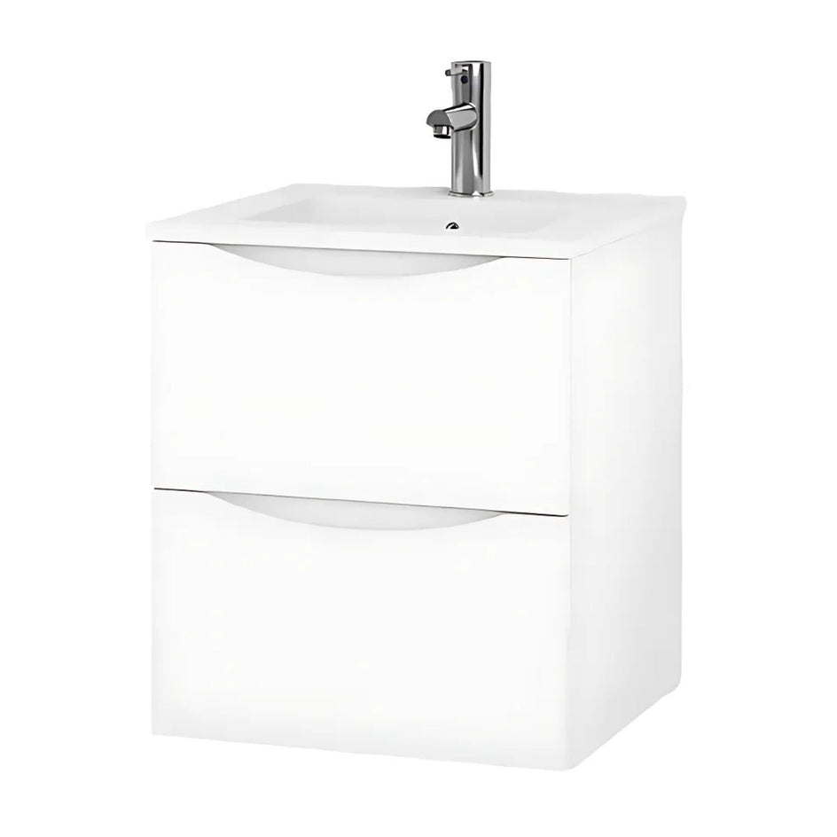 VikingBad ELI 50 SLIM Servantskap Hvit matt / 50cm VikingBad Servantskap VB-111156-F100