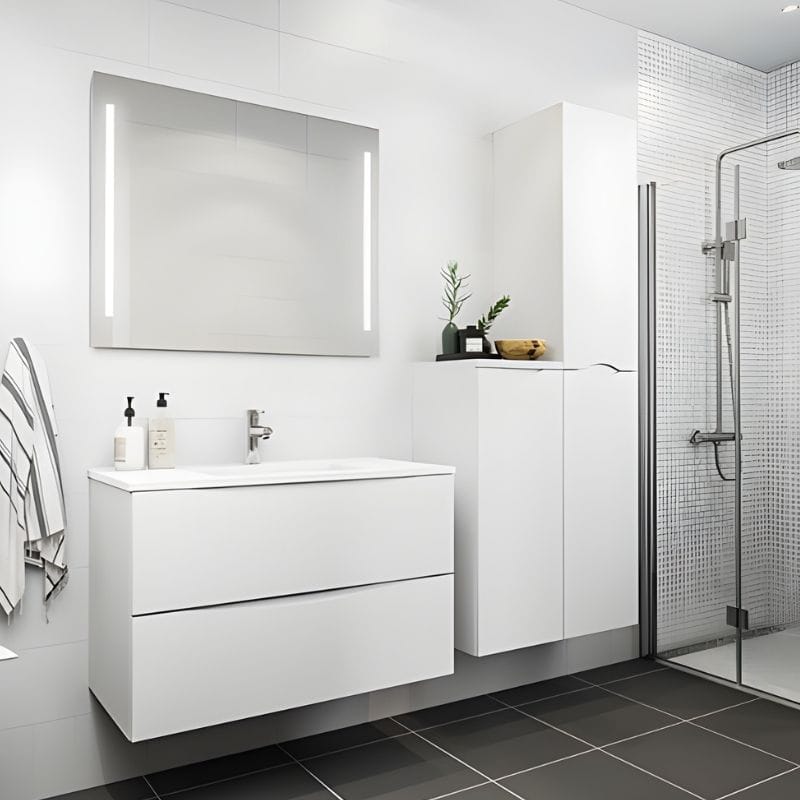 VikingBad ELI Servantskap Hvit Matt VikingBad Servantskap