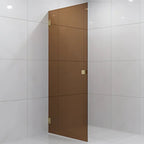 Vikingbad Emil Dusjdør Rett - Farget glass