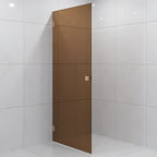 Vikingbad Emil Dusjdør Rett - Farget glass