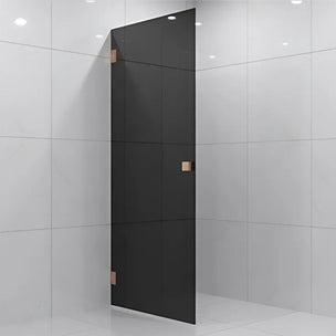 Vikingbad Emil Dusjdør Rett - Farget glass