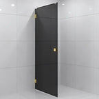 Vikingbad Emil Dusjdør Rett - Farget glass