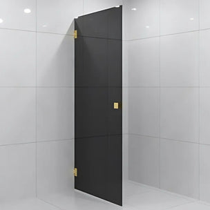 Vikingbad Emil Dusjdør Rett - Farget glass