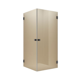 Vikingbad Emil Dusjhjørne Rett - Farget glass