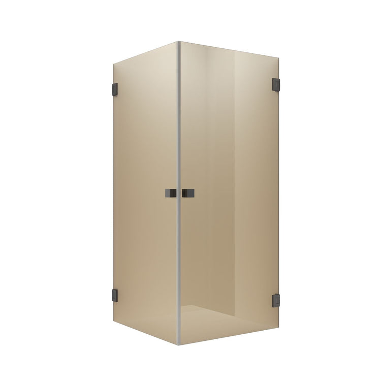 Vikingbad Emil Dusjhjørne Rett - Farget glass