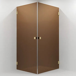 VikingBad Emil Dusjhjørne Rett - Farget glass