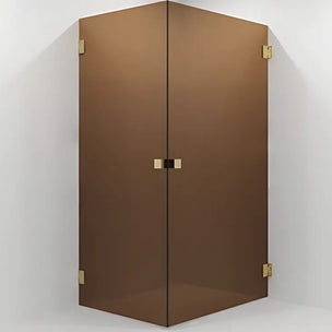 VikingBad Emil Dusjhjørne Rett - Farget glass