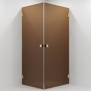 VikingBad Emil Dusjhjørne Rett - Farget glass