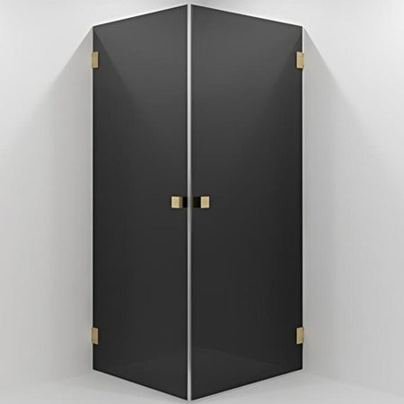 VikingBad Emil Dusjhjørne Rett - Farget glass