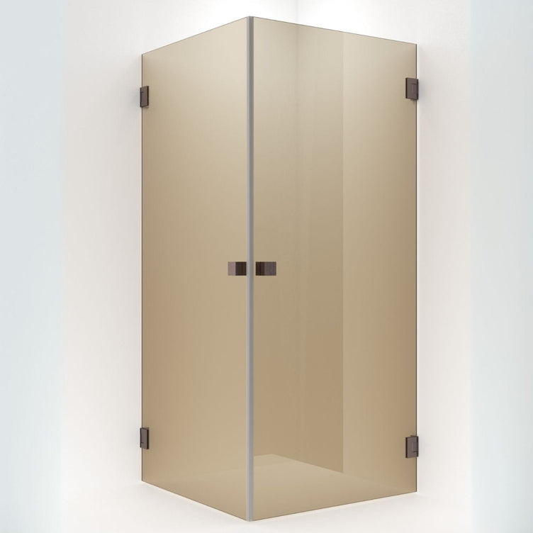 VikingBad Emil Dusjhjørne Rett - Farget glass