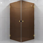 VikingBad Emil Dusjhjørne Rett - Farget glass