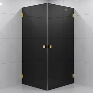 VikingBad Emil Dusjhjørne Rett - Farget glass