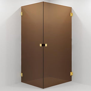 VikingBad Emil Dusjhjørne Rett - Farget glass