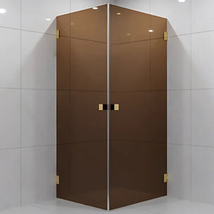 VikingBad Emil Dusjhjørne Rett - Farget glass