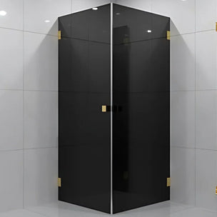 VikingBad Emil Dusjhjørne Rett - Farget glass