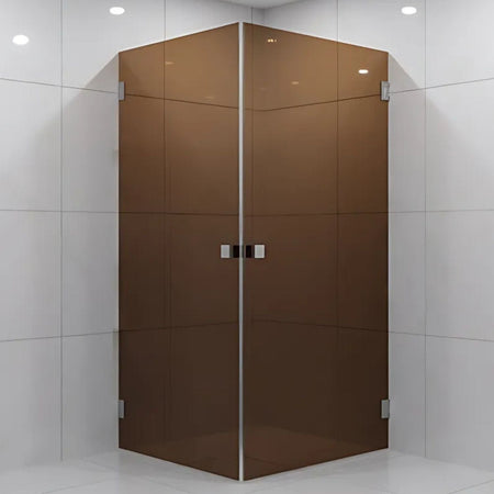 VikingBad Emil Dusjhjørne Rett - Farget glass