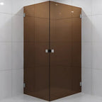 VikingBad Emil Dusjhjørne Rett - Farget glass