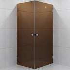 VikingBad Emil Dusjhjørne Rett - Farget glass