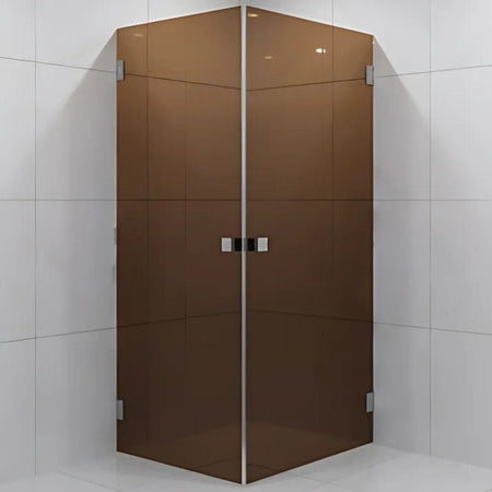 VikingBad Emil Dusjhjørne Rett - Farget glass