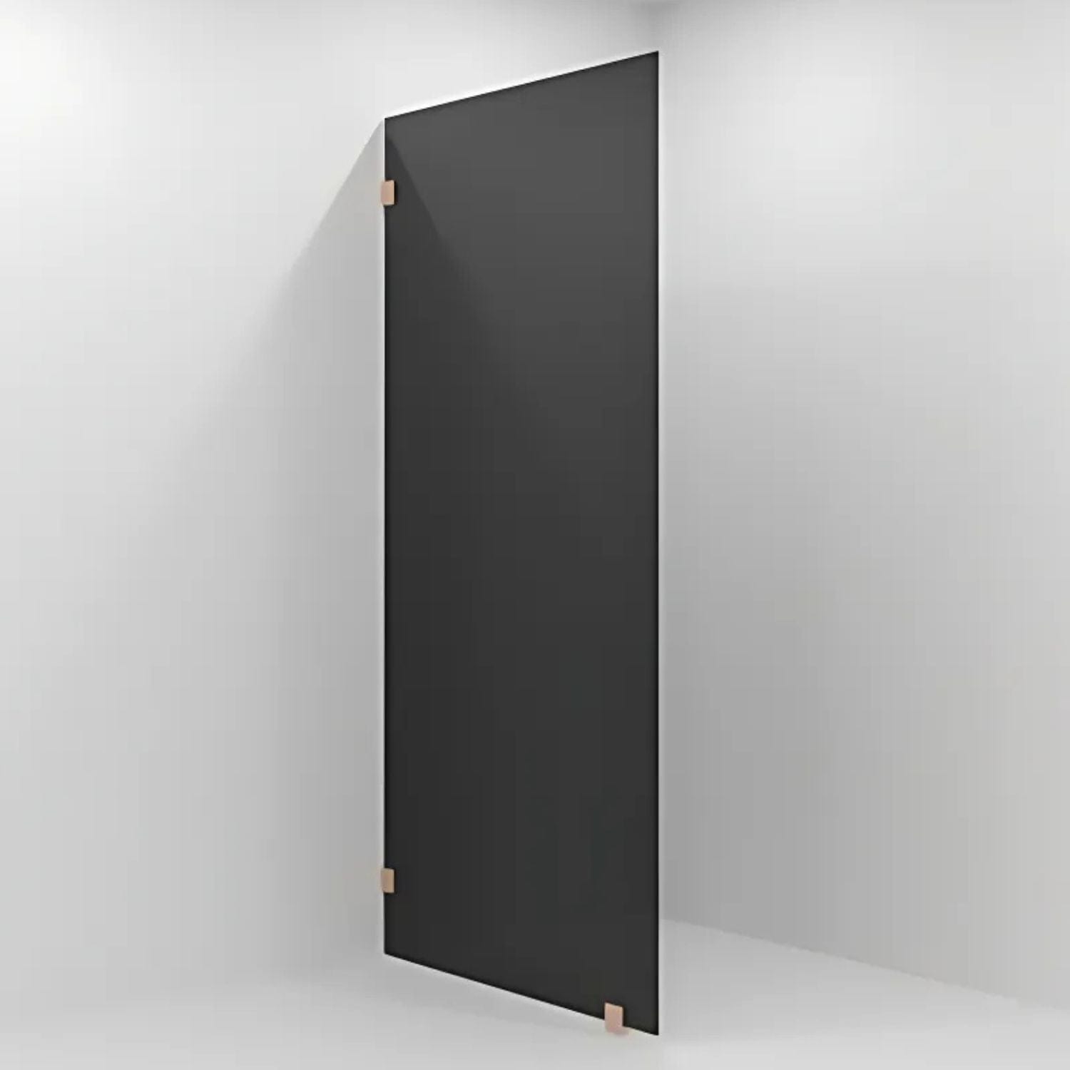 VikingBad Emil Glassfelt - Farget glass Børstet rosègull / 100cm / Sotet glass VikingBad Dusjvegg VB-118743