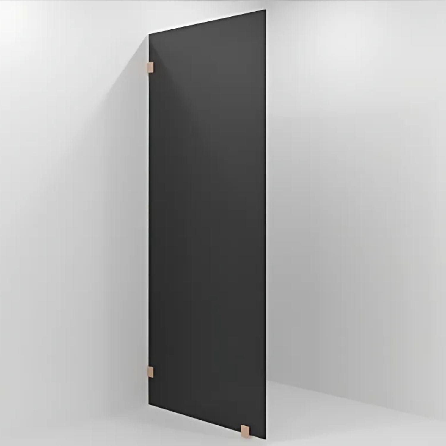 VikingBad Emil Glassfelt - Farget glass Børstet rosègull / 90cm / Sotet glass VikingBad Dusjvegg VB-118764