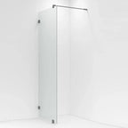 VikingBad Emil Glassfelt H200cm inkl. støttestag, veggfeste og gulvfeste