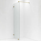 VikingBad Emil Glassfelt H200cm inkl. støttestag, veggfeste og gulvfeste
