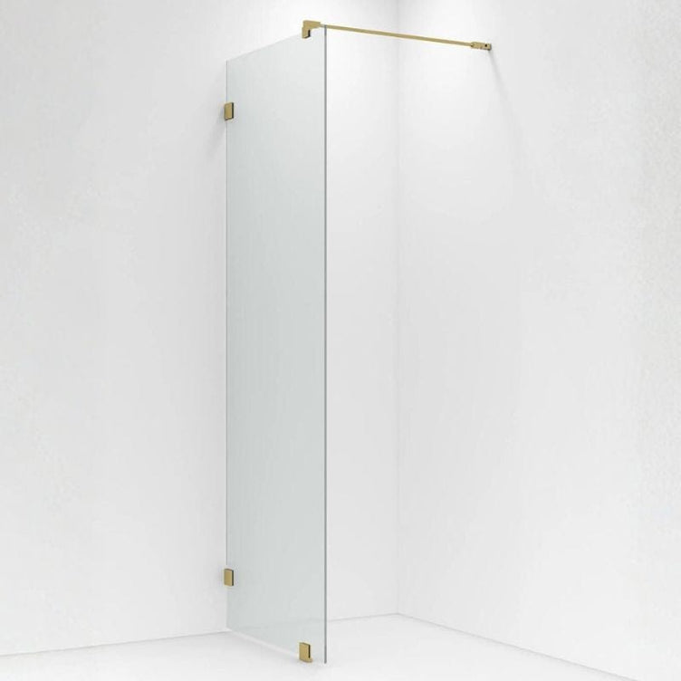 VikingBad Emil Glassfelt H200cm inkl. støttestag, veggfeste og gulvfeste