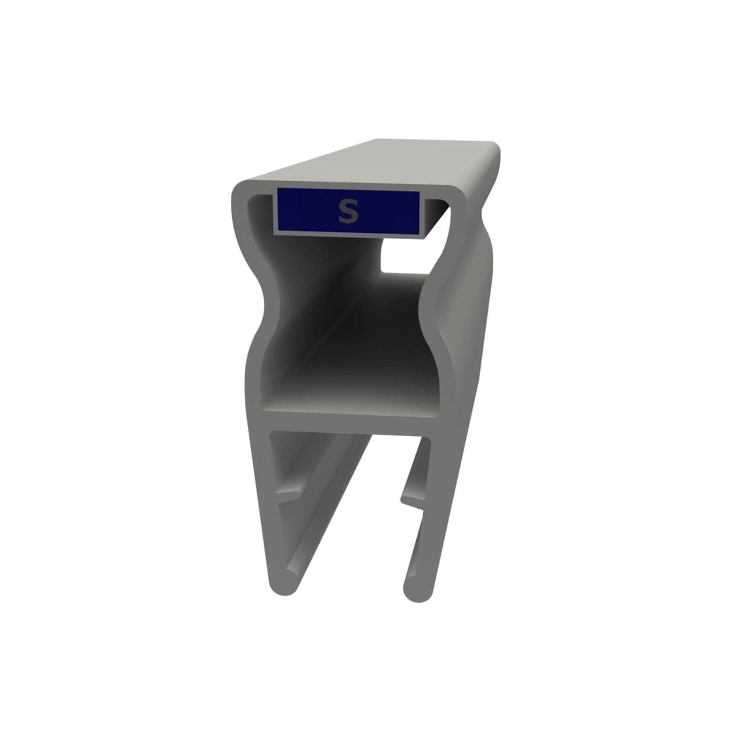 VikingBad Emil Magnetprofil Nisjemontering PVC Klar VikingBad Magnetprofil VB-006062-01