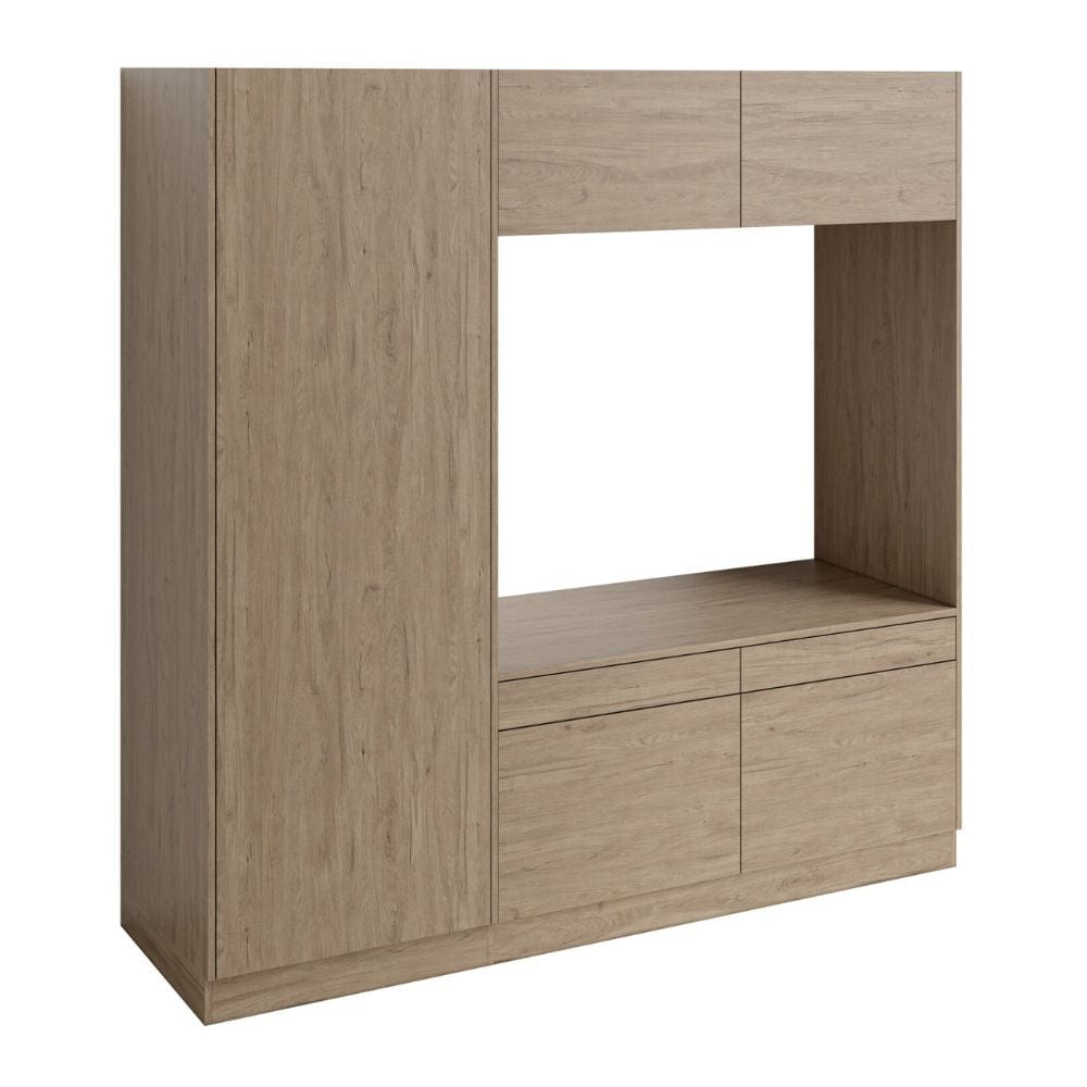 VikingBad Fay Høyskap med Dobbel Vaskemaskinmodul Eik VikingBad Høyskap vaskerom VB-119368